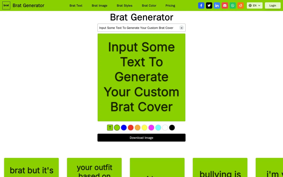 Brat Generator