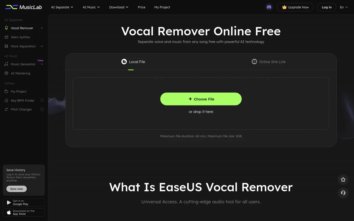 EaseUS Vocal Remover