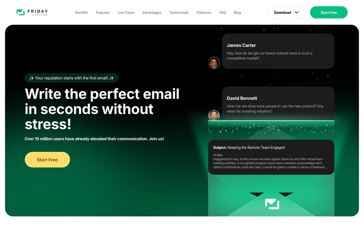 Friday: AI E-mail Writer