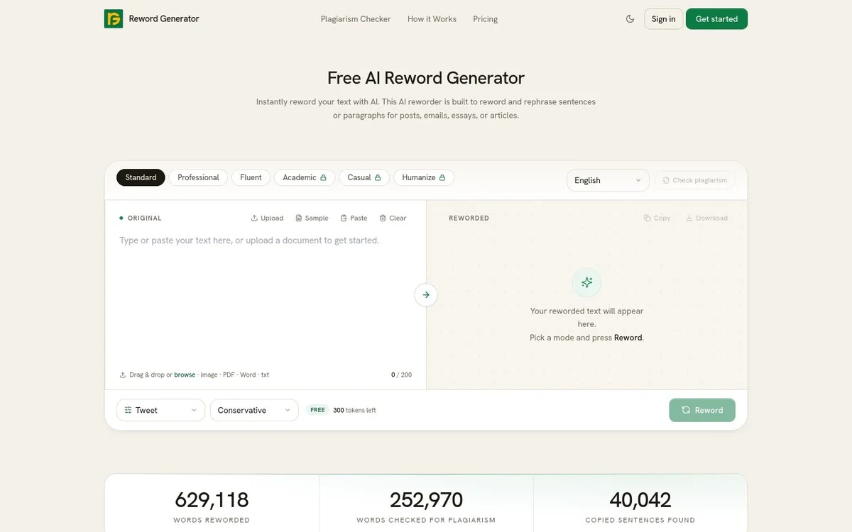 Reword Generator