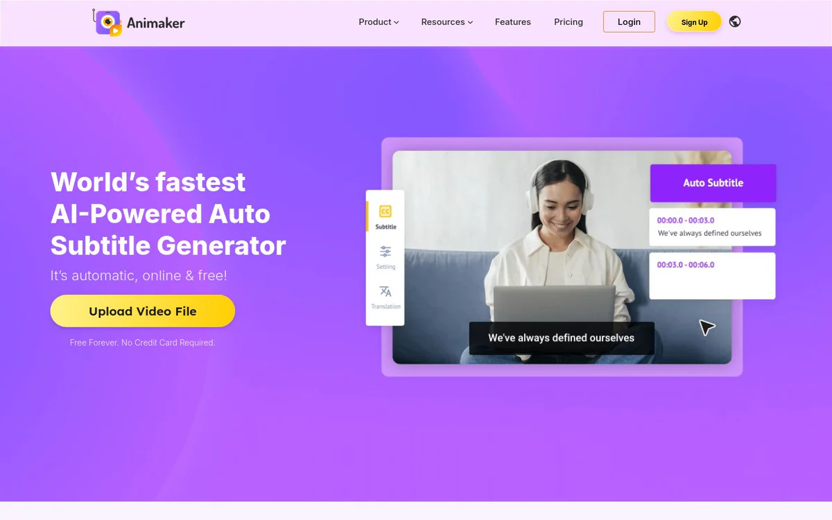 Animaker’s Subtitle Generator