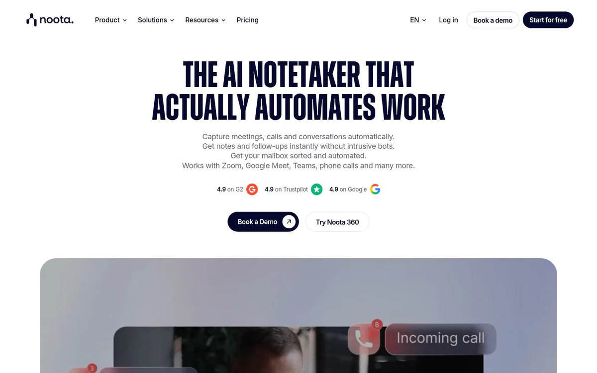 Noota | Free Meeting Recorder & AI-Generated Notes