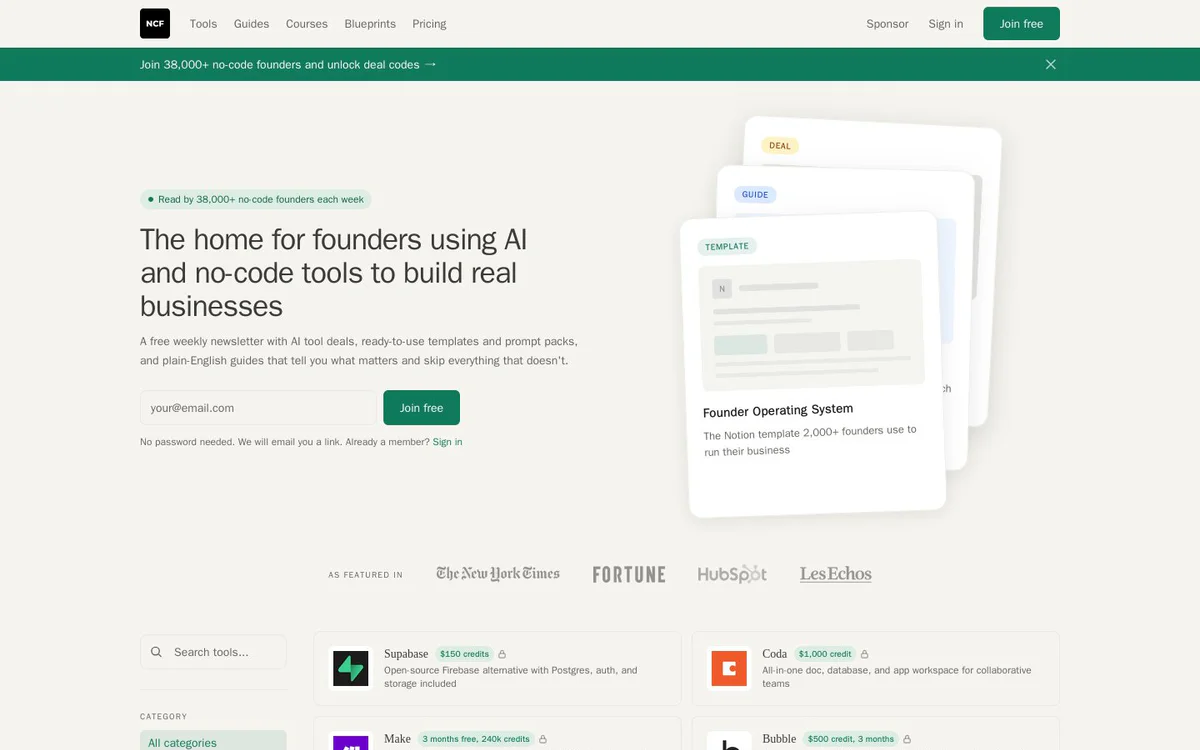 No Code Founders